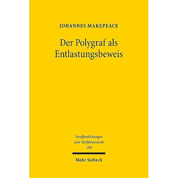 Der Polygraf als Entlastungsbeweis, Johannes Makepeace