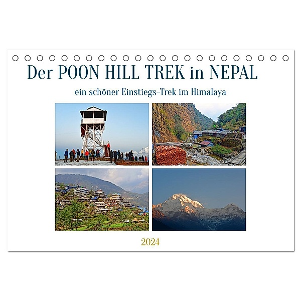 Der POON HILL TREK in NEPAL (Tischkalender 2024 DIN A5 quer), CALVENDO Monatskalender, Ulrich Senff