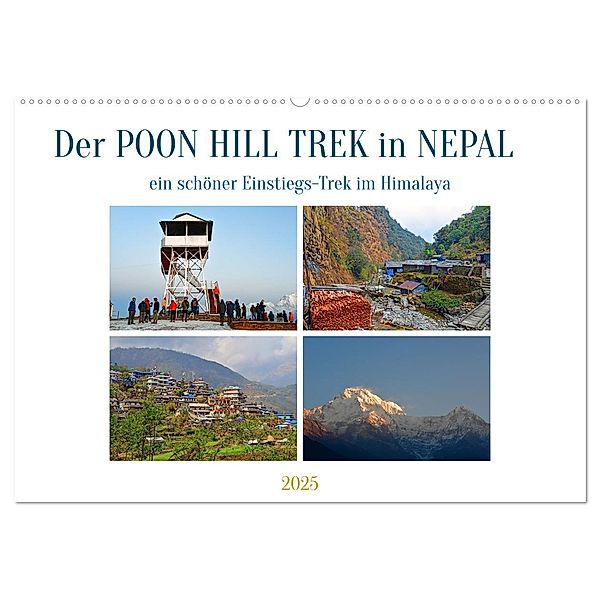 Der POON HILL TREK in NEPAL (Wandkalender 2025 DIN A2 quer), CALVENDO Monatskalender, Calvendo, Ulrich Senff