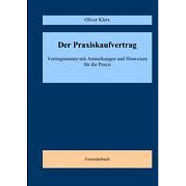 Der Praxiskaufvertrag, Oliver Klerx