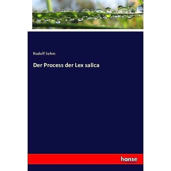 Der Process der Lex salica, Rudolf Sohm