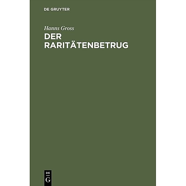 Der Raritätenbetrug, Hanns Gross