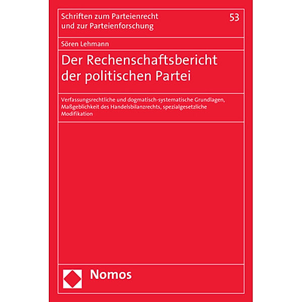 Der Rechenschaftsbericht der Politischen Parteien, Sören Lehmann