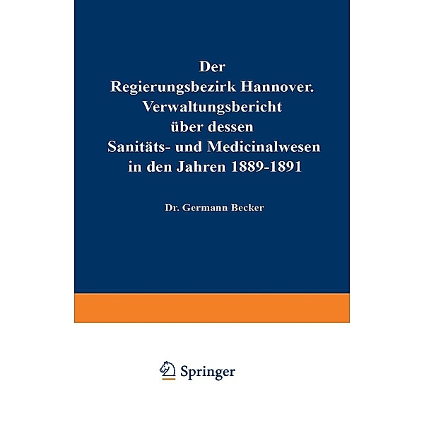 Der Regierungsbezirk Hannover, Hermann Becker
