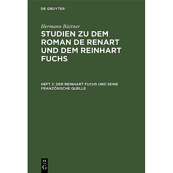 Der Reinhart Fuchs und seine französische Quelle, Hermann Büttner