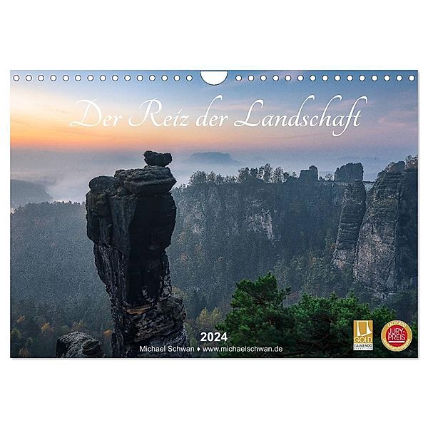 Der Reiz der Landschaft (Wandkalender 2024 DIN A4 quer), CALVENDO Monatskalender, Michael Schwan