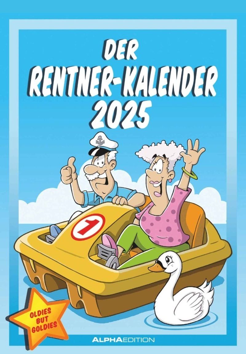 Der RentnerKalender 2025 BildKalender 23,7x34 cm mit lustigen