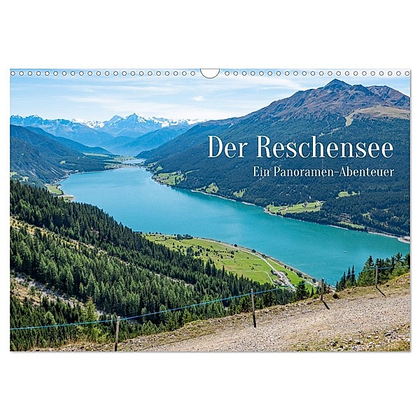 Der Reschensee - ein Panormanen-Abenteuer (Wandkalender 2025 DIN A3 quer), CALVENDO Monatskalender, Calvendo, Bernd Hermann