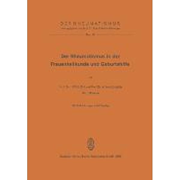 Der Rheumatismus in der Frauenheilkunde und Geburtshilfe, J. Erbslöh, W. Hangarter