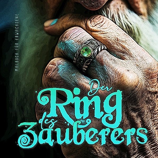 Der Ring des Zauberers Malbuch für Erwachsene, Monsoon Publishing, Musterstück Grafik