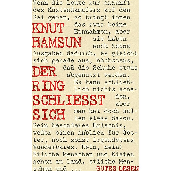 Der Ring schliesst sich, Knut Hamsun