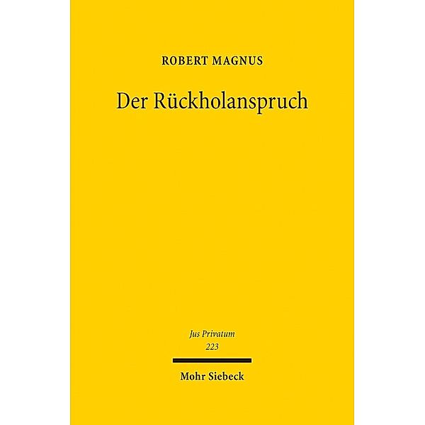 Der Rückholanspruch, Robert Magnus