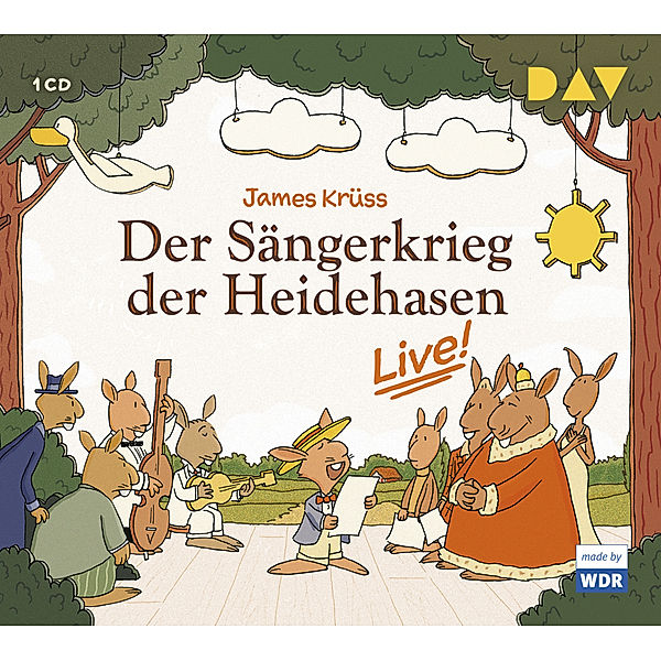 Der Sängerkrieg der Heidehasen - Live!,1 Audio-CD, James Krüss