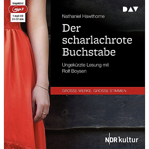 Der scharlachrote Buchstabe,1 Audio-CD, 1 MP3, Nathaniel Hawthorne