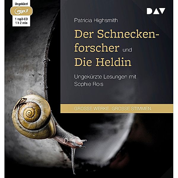 Der Schneckenforscher und Die Heldin,1 Audio-CD, 1 MP3, Patricia Highsmith