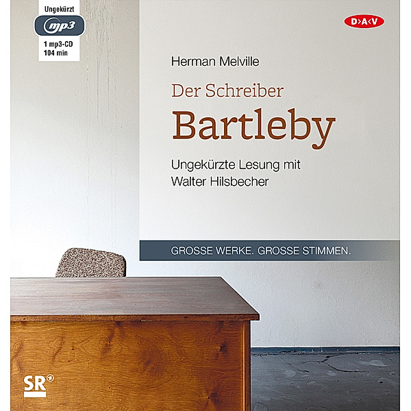 Der Schreiber Bartleby,1 Audio-CD, 1 MP3, Herman Melville