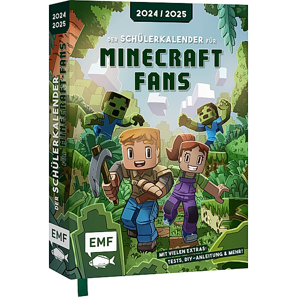 Der Schülerkalender für Minecraft-Fans 2024/2025, Silvia Schröer, Niklas Schröer