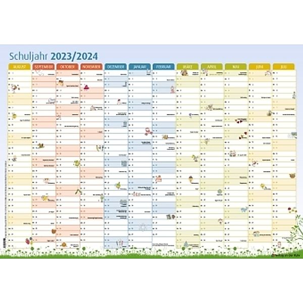 Der Schuljahres-Wandkalender 2023/2024, A1