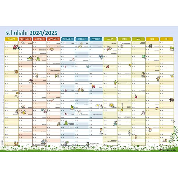 Der Schuljahres-Wandkalender 2024/2025, A1