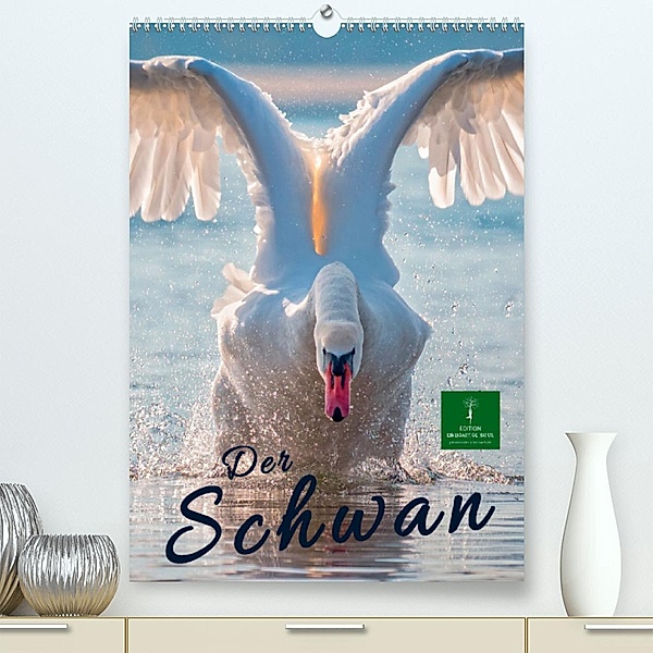 Der Schwan (Premium, hochwertiger DIN A2 Wandkalender 2023, Kunstdruck in Hochglanz), Peter Roder