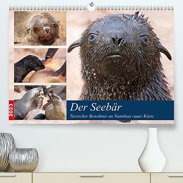 Der Seebär 2023 (Premium, hochwertiger DIN A2 Wandkalender 2023, Kunstdruck in Hochglanz), Wibke Woyke