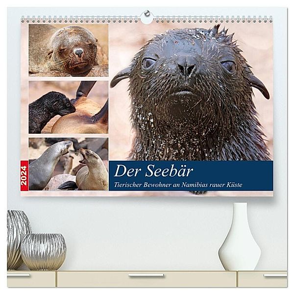Der Seebär 2024 (hochwertiger Premium Wandkalender 2024 DIN A2 quer), Kunstdruck in Hochglanz, Wibke Woyke