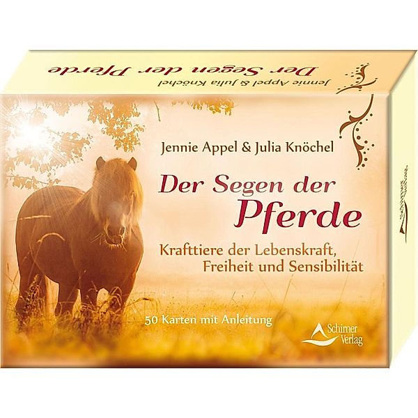 Der Segen der Pferde, 50 Meditationskarten m. Anleitung, Jennie Appel, Julia Knöchel