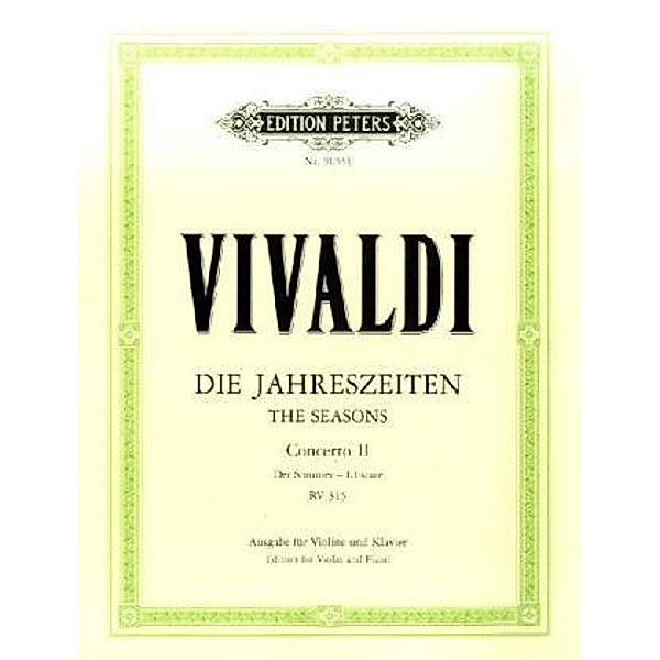 Der Sommer, g RV 315, Antonio Vivaldi