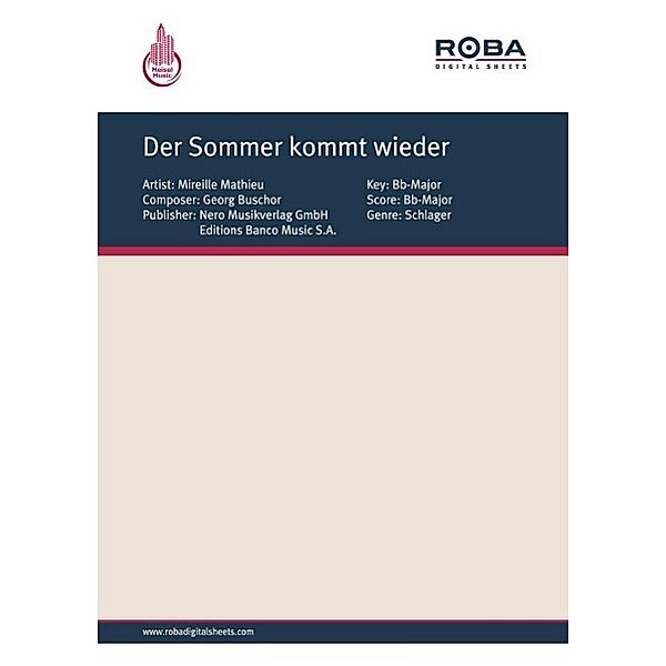 Der Sommer kommt wieder, Georg Buschor, Christian Bruhn