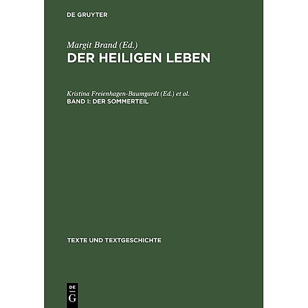 Der Sommerteil / Texte und Textgeschichte Bd.44