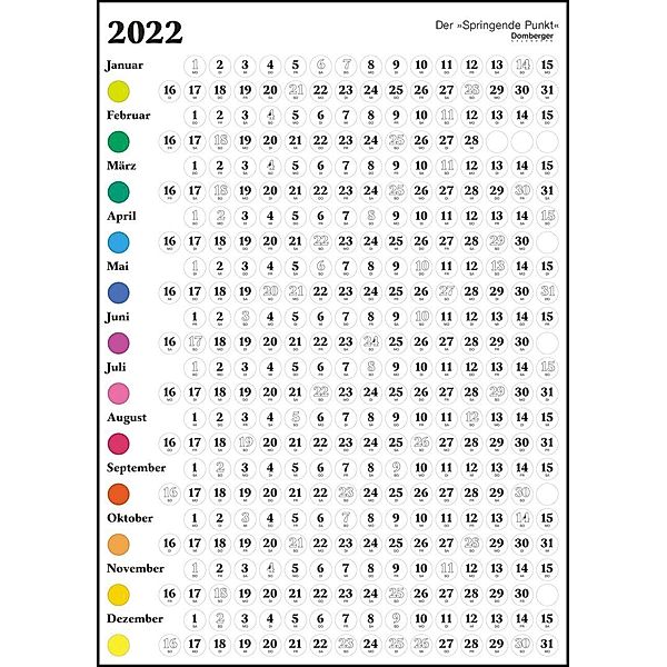 Der Springende Punkt weiß 2022 57,5x81