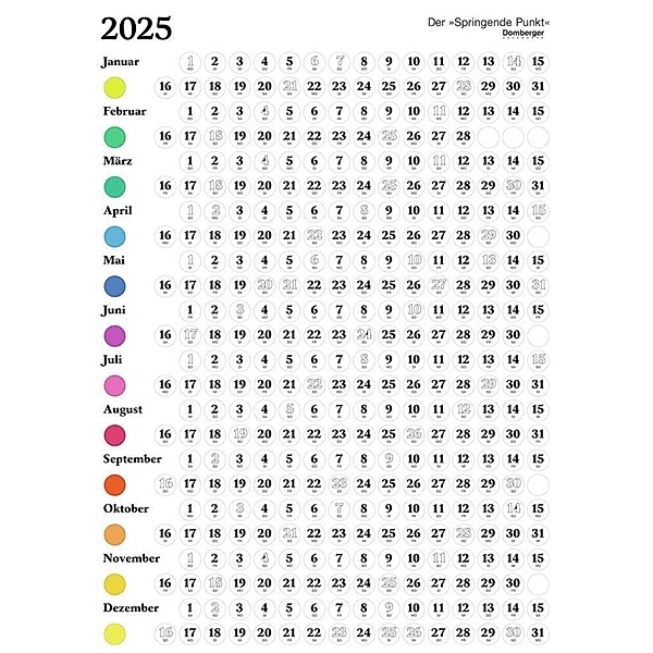 Der Springende Punkt weiß 2025 57,5x81