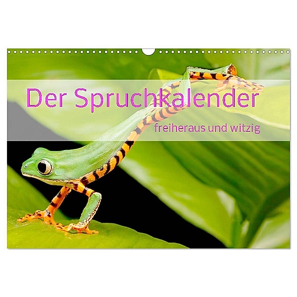 Der Spruchkalender - freiheraus und witzig (Wandkalender 2024 DIN A3 quer), CALVENDO Monatskalender, Liselotte Brunner-Klaus