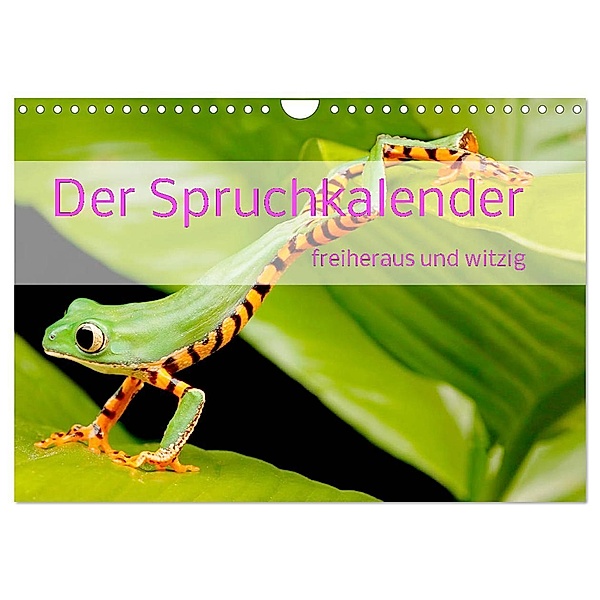 Der Spruchkalender - freiheraus und witzig (Wandkalender 2025 DIN A4 quer), CALVENDO Monatskalender, Calvendo, Liselotte Brunner-Klaus