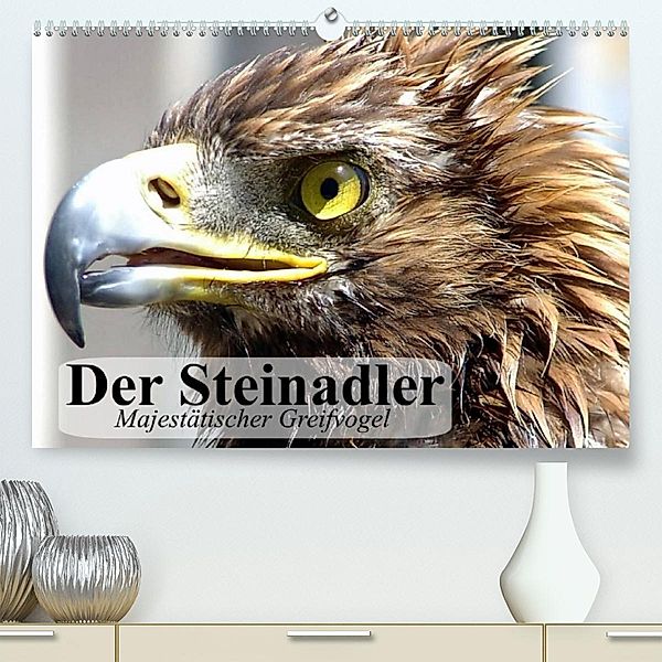 Der Steinadler. Majestätischer Greifvogel (Premium, hochwertiger DIN A2 Wandkalender 2023, Kunstdruck in Hochglanz), Elisabeth Stanzer