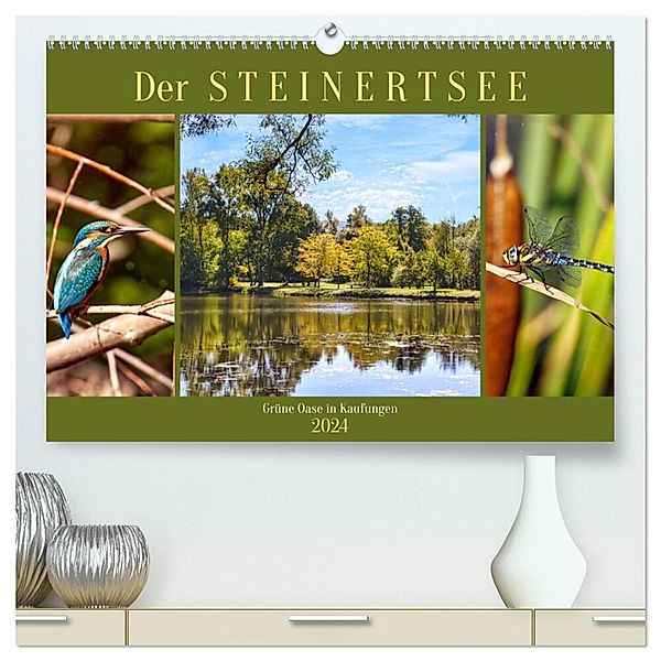 Der Steinertsee (hochwertiger Premium Wandkalender 2024 DIN A2 quer), Kunstdruck in Hochglanz, Sabine Löwer