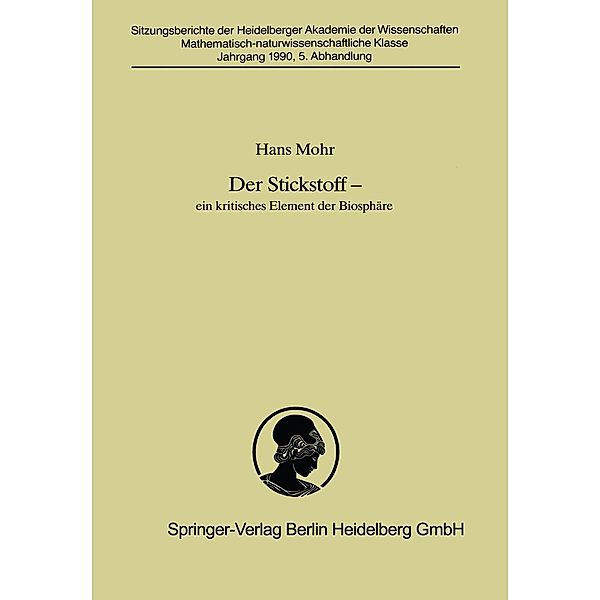 Der Stickstoff / Sitzungsberichte der Heidelberger Akademie der Wissenschaften Bd.1990 / 5, Hans Mohr