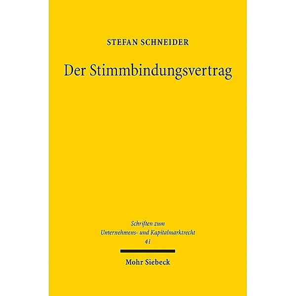 Der Stimmbindungsvertrag, Stefan Schneider