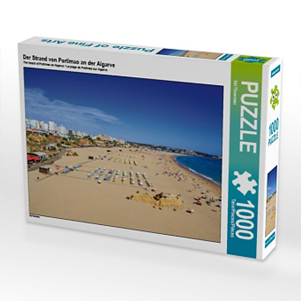 Der Strand von Portimao an der Algarve (Puzzle), Val Thoermer