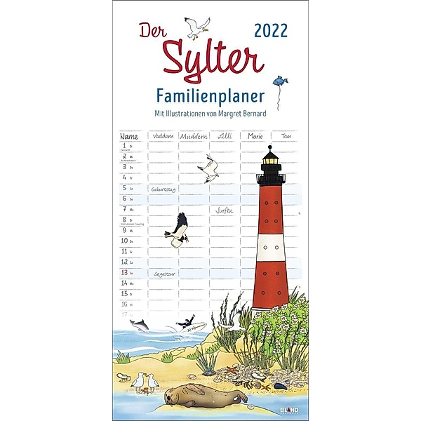 Der Sylter Familienplaner Kalender 2022