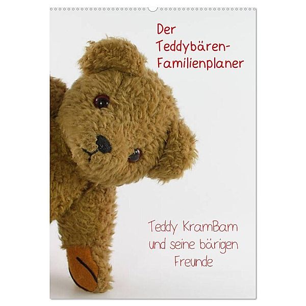 Der Teddybären-Familienplaner (Wandkalender 2024 DIN A2 hoch), CALVENDO Monatskalender, KramBam.de