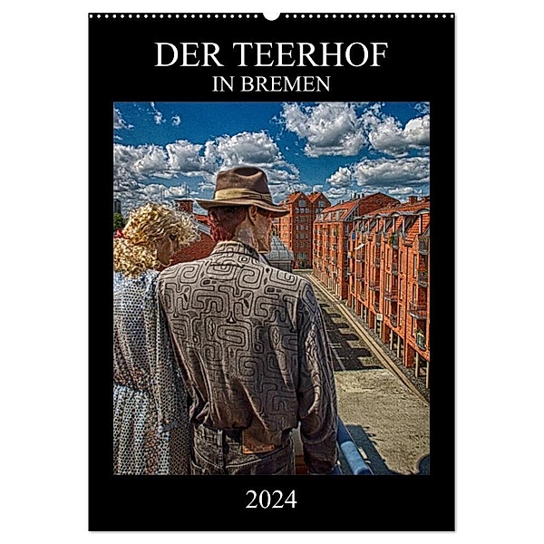 Der Teerhof in Bremen (Wandkalender 2024 DIN A2 hoch), CALVENDO Monatskalender, Gerhard Bomhoff