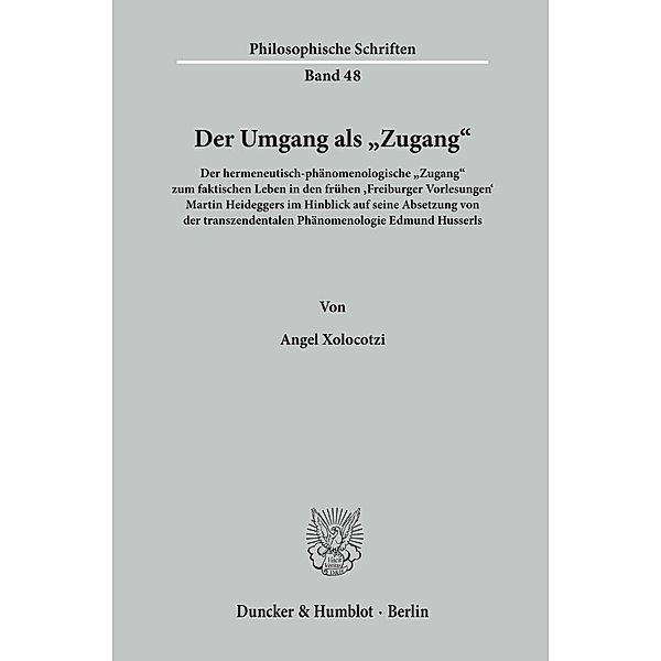 Der Umgang als »Zugang«., Angel Xolocotzi