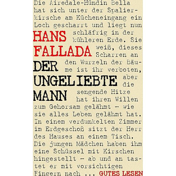 Der ungeliebte Mann, Hans Fallada