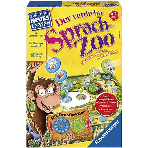 Ravensburger Verlag Der verdrehte Sprach-Zoo (Kinderspiel)