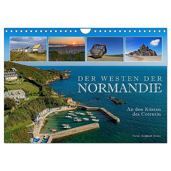 Der Westen der Normandie - An den Küsten des Cotentin (Wandkalender 2025 DIN A4 quer), CALVENDO Monatskalender, Calvendo, Reinhold Ratzer