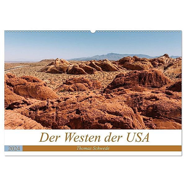 Der Westen der USA (Wandkalender 2024 DIN A2 quer), CALVENDO Monatskalender, Thomas Schwede