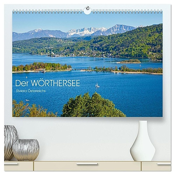 Der Wörthersee - Österreichs Riviera (hochwertiger Premium Wandkalender 2025 DIN A2 quer), Kunstdruck in Hochglanz, Calvendo, Martin Rauchenwald