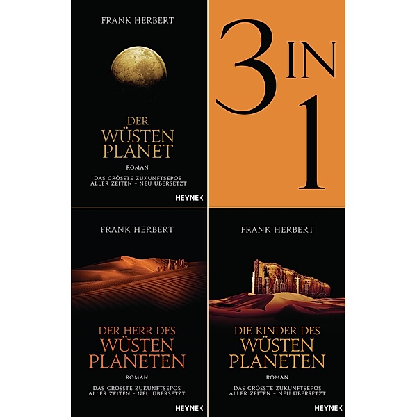 Der Wüstenplanet Band 1-3: Der Wüstenplanet / Der Herr des Wüstenplaneten / Die Kinder des Wüstenplaneten (3in1-Bundle), Frank Herbert