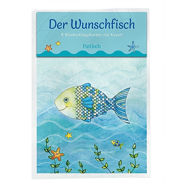 Der Wunschfisch. 8 Blanko-Klappkarten mit Kuvert